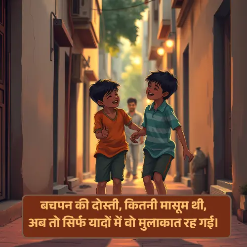 Bachpan Ki Dosti Shayari in Hindi