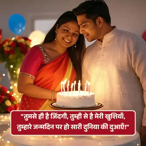 Husband Birthday Shayari in Hindi