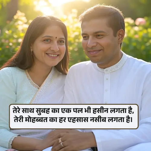 Good Morning Shayari in Hindi for Wife