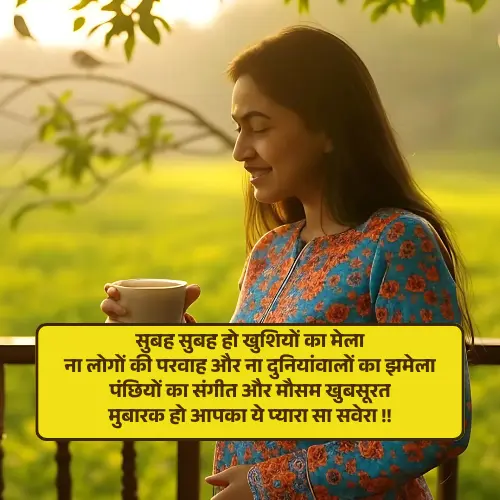 Love Good Morning Shayari in Hindi