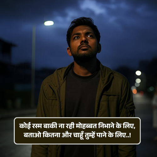 Pyar Bhari Shayari in Hindi