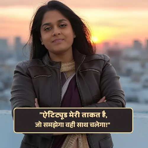 Attitude Shayari for Girls in Hindi for Instagram
