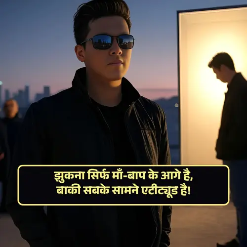 Boys Attitude Shayari in Hindi 2 Line