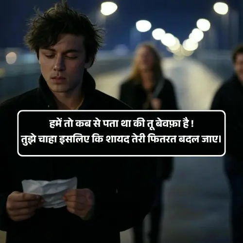 Bewafa Shayari in Hindi 2 Line