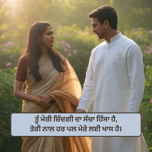 Punjabi Love Shayari 2 Lines for Husband