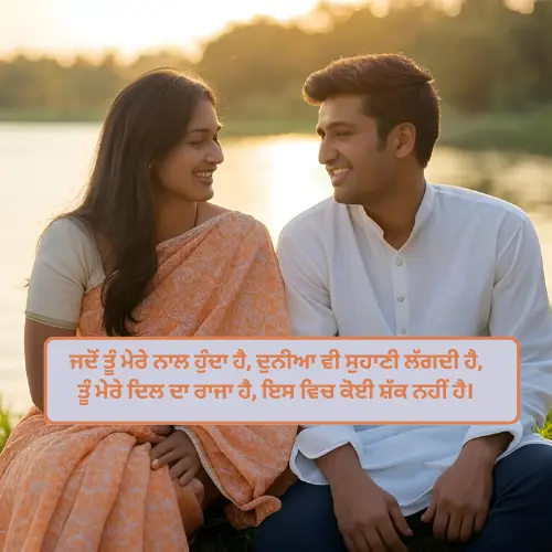 Punjabi Love Shayari 2 Lines for Husband