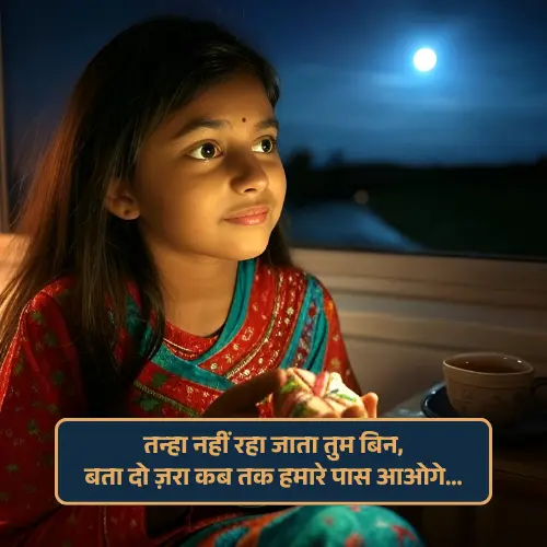 Miss You Husband Romantic Shayari Image
