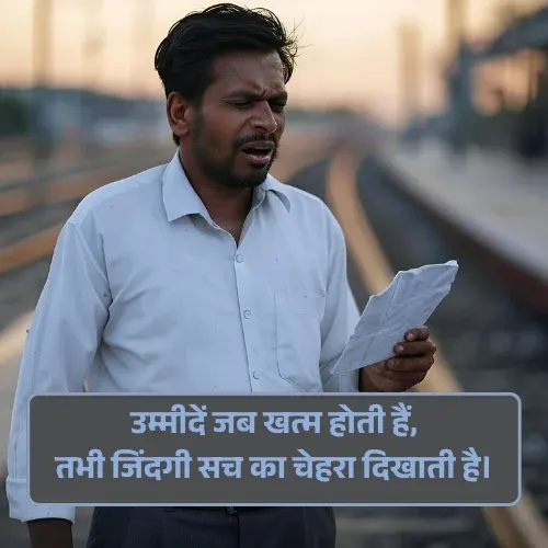 Sad Shayari😭 Life 2 Line Image